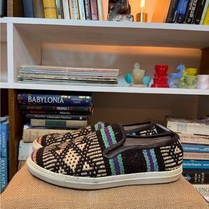 Men's Patterned Slip-On Loafers